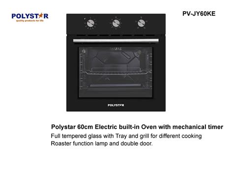 how to use polystar electric oven